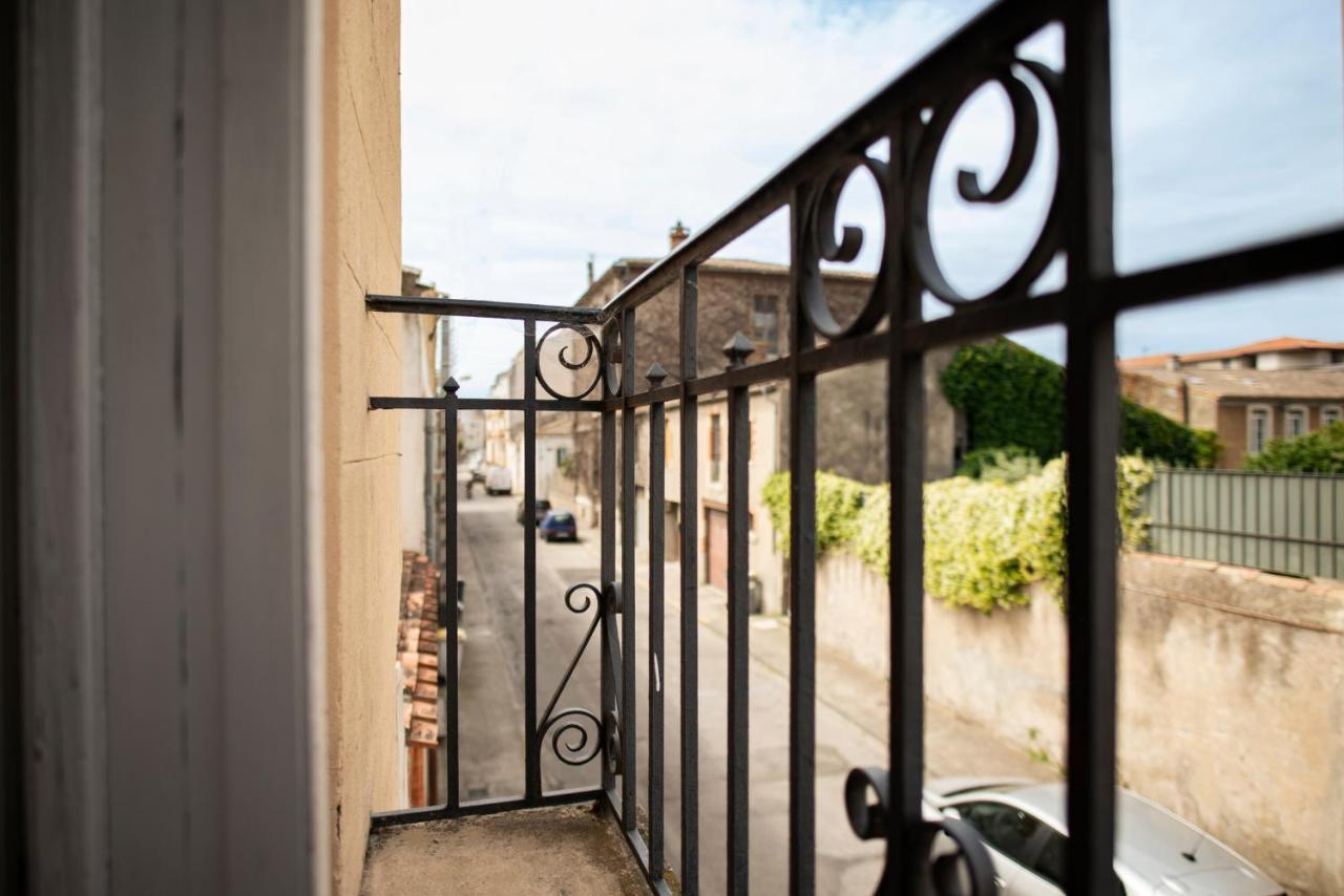 Montsejour - Studio Climatise Entre Gare & Cite Carcasona Exterior foto
